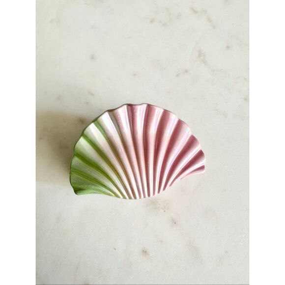 Pink and green ombre clamshell hair claw - Picture 2 of 3